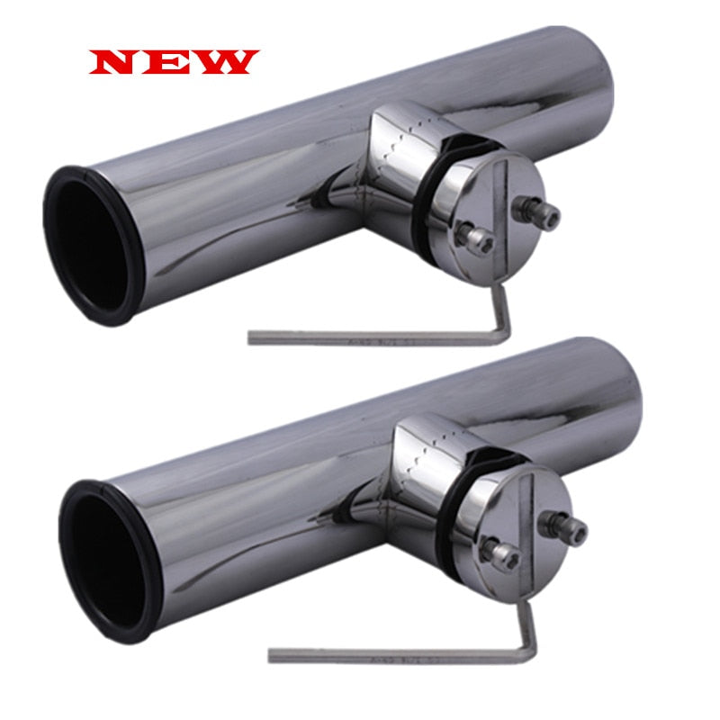 Stainless steel clamp on fishing rod