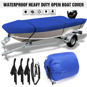 3.5-4.5m Trailerable Heavy Duty Open Boat Cover Fishing Runabout Waterproof 210D