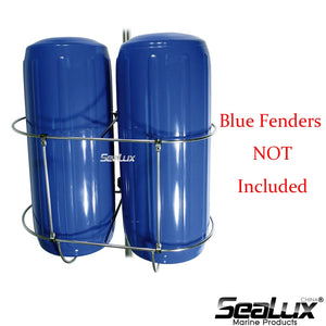 Sealux Double Fender Holder Small size for fender size under 7" for Marine Boat Yacht Fishing