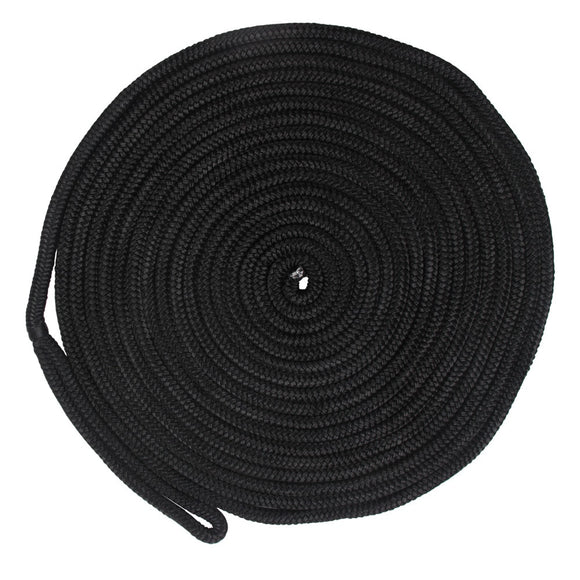 50 Feet Double Braid Dock ropes for boats 5/8 inch 16 strands Nylon Dock Lines Mooring Rope Anchoring Docking Rope holder
