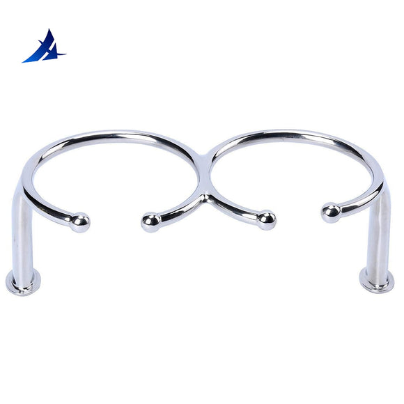 Boat Accessories Marine Boat Rv Camper Polished 316 Stainless Steel Double Ring Cup Drink Holder