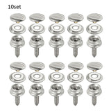 10 Sets Stainless Steel Tapping Snap Fastener Kit