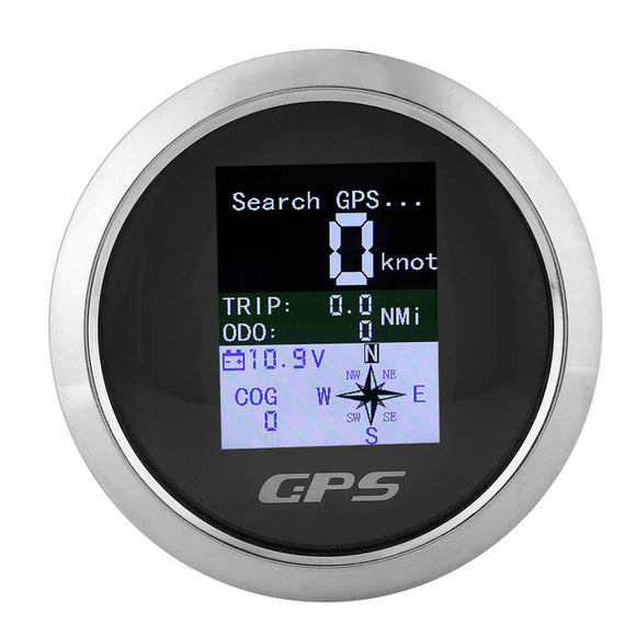 85mm GPS Speedometer Backlight Digital Odometer Stainless Waterproof