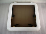 500*500mm Square Marine Grade Nylon Boat Deck Hatch Window With Tempered Glass and Trim Ring     00683