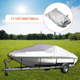 Adjustable Reflective 5 Sizes Boat Cover 300D Oxford Fabric Outdoor Protection Waterproof Anti-Smashing Tear Proof Fit Bass Boat