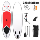Inflatable Stand Up Paddle Board with SUP Accessories Travel Backpack, Non-Slip Deck Adjustable Paddles, Leash and Fin