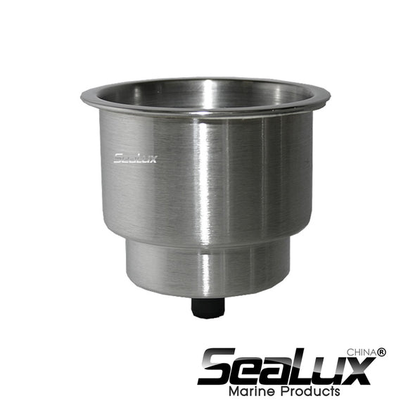 Sealux Marine Stainless Steel Cup Drink Holder Mount Cup Drink Holder For Boat Car RV Camping Yacht Fishing