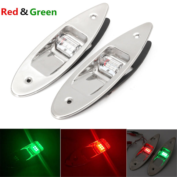 2 LED Navigation Lights Red Green