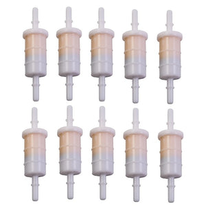 PACK OF 10 - 8mm 5/16 Inch Marine Outboard Fuel Filter for Mercury 35-879885T Sierra 18-7718 35-879885Q 35-879885T