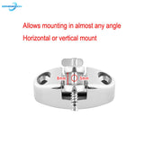 Top Mount Swivel Deck Hinge With Rubber Pad Quick Release Pin - Stainless SteeL