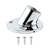 DURABLE SOLID SS 316 HAND RAIL FITTING ROUND BASE 7/8" or 1"