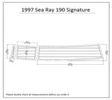 1997 Sea Ray 190 Signature Swim Platform FOAM Teak Decking