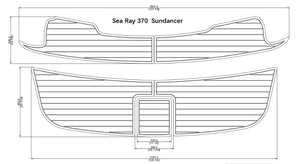Sea Ray 370 Sundancer Swim Platform FOAM 1/4" 6mm Marine Boat EVA Teak Decking