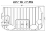 Sea Ray 250 Swim Step Pad Boat EVA Teak Decking 1/4" 6mm