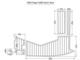 2003 Regal 2000 Swim Step FOAM Teak Decking 1/4" 6mm