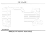 2004 Rinker 232 Cockpit swimming platform Pads 1/4" 6mm EVA Non-slip mat deck