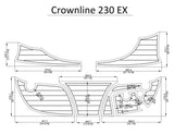 Crownline 230 EX Swim Platform Pads Boat EVA Teak Decking 1/4" 6mm