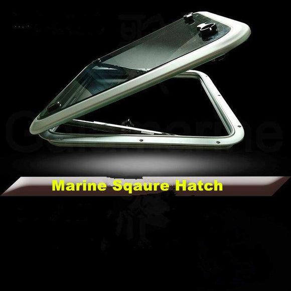 Aluminum Square Deck Hatch Porthole Window With Tempered Glass 8 Sizes For Marine Boat Yacht