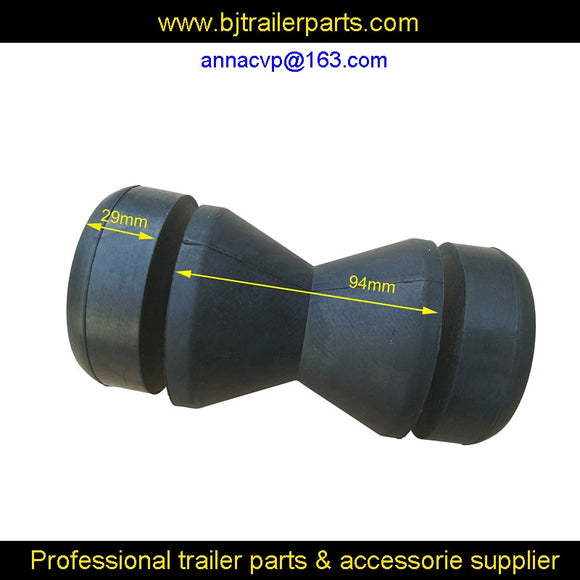 bow roller for boat trailer , black rubber boat trailer roller, trailer parts.