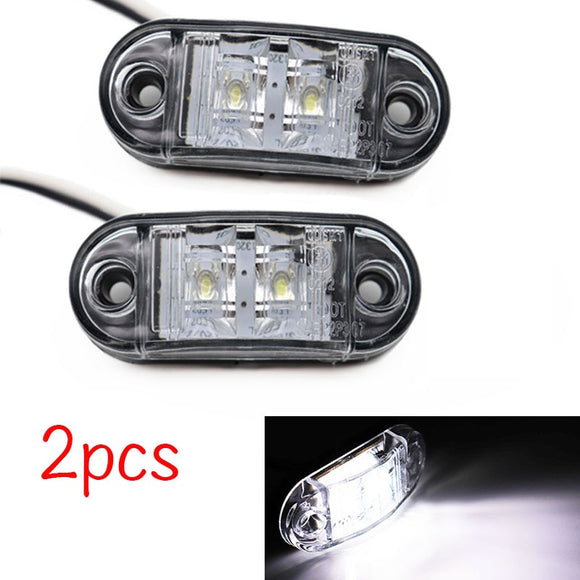 2Pcs 12V / 24V LED Side Marker Lights